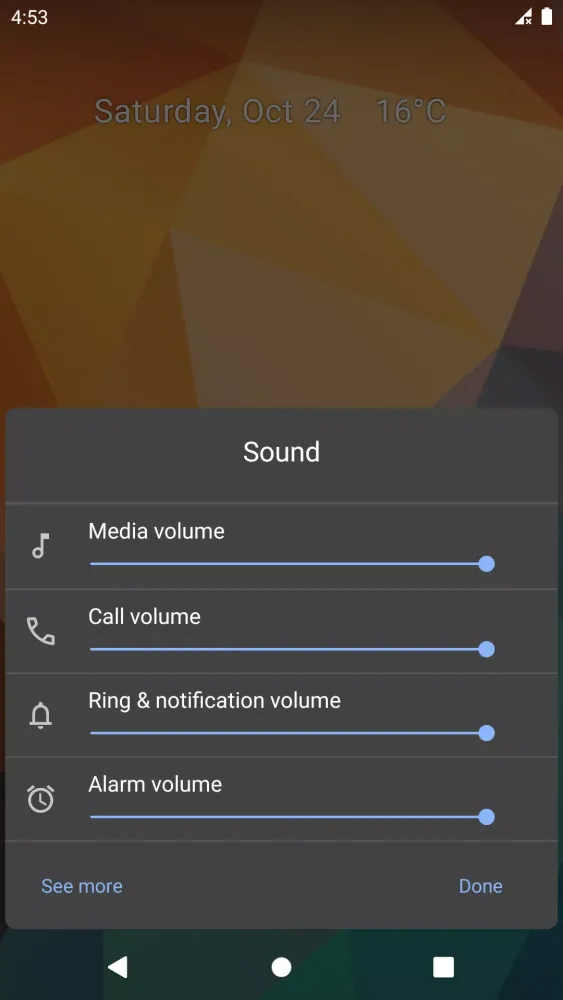 Capturas de pantalla de Sound Quick Settings