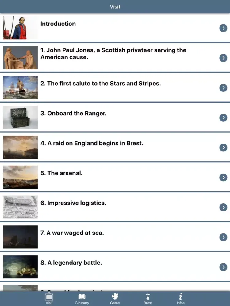 Capturas de tela do Brest - harbor of Liberty: Official app of the national Maritime Museum iPad 