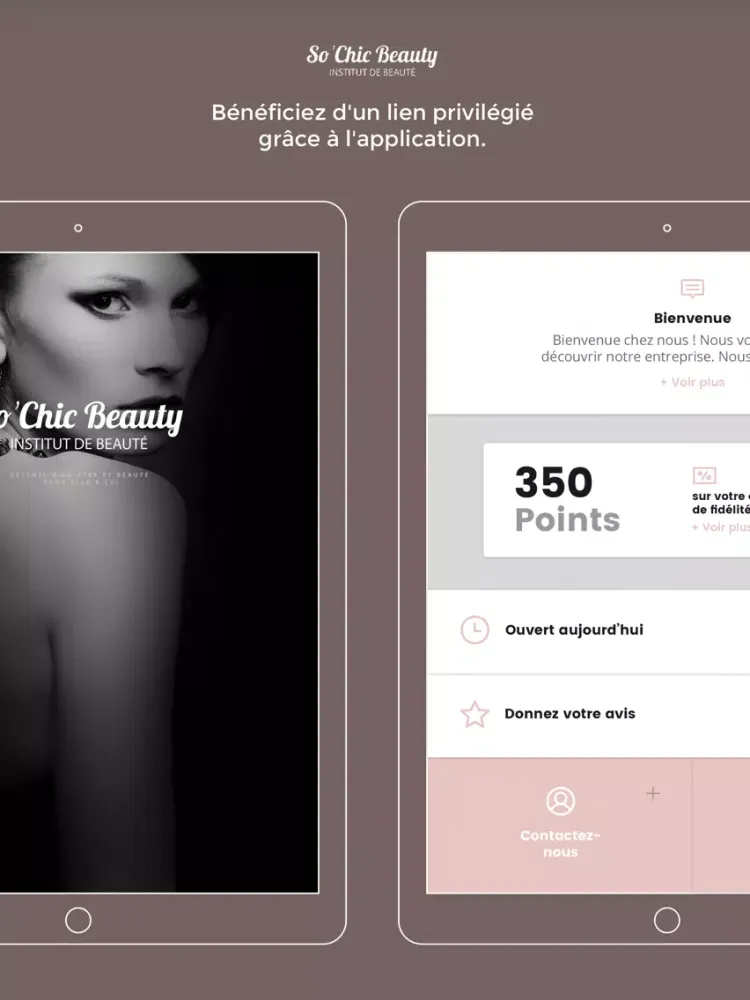 Ảnh chụp màn hình của So'Chic Beauty iPad 