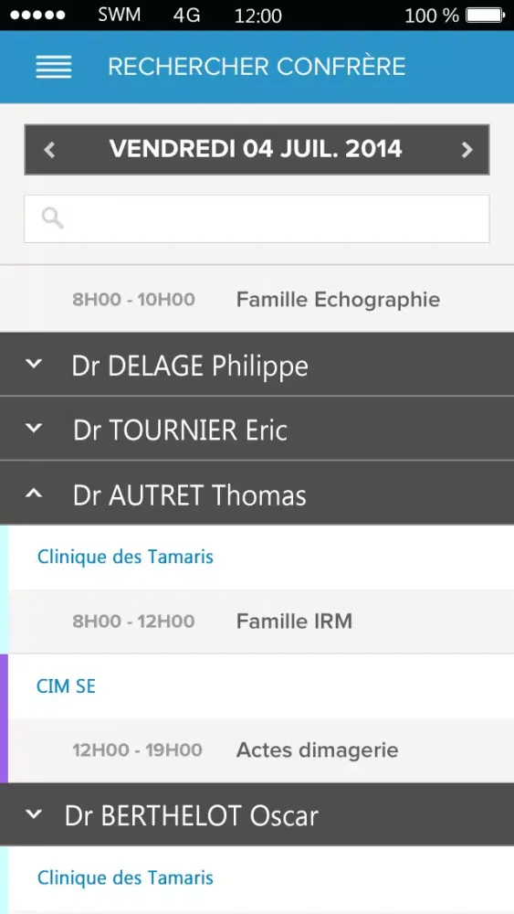 Screenshot di MyWeek Manager