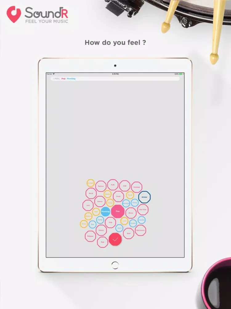 ภาพหน้าจอของ SoundR - Feel your Music iPad 