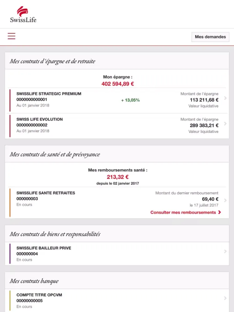 My Swiss Life iPad  Screenshots