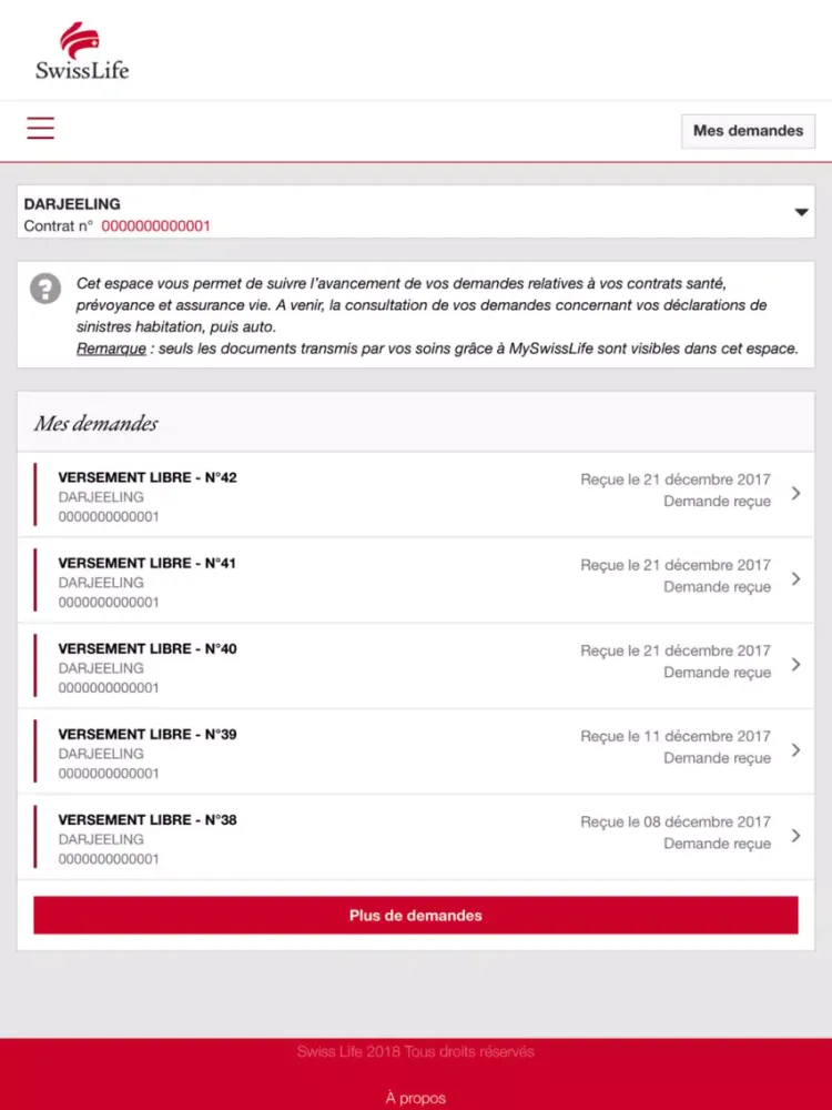 My Swiss Life iPad  Screenshots