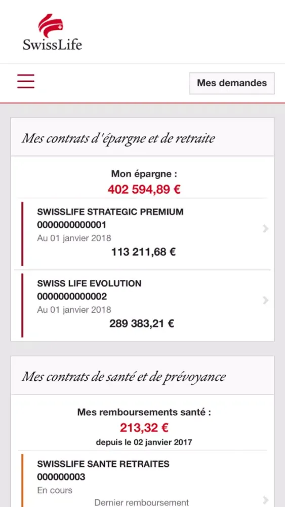 My Swiss Life Screenshots