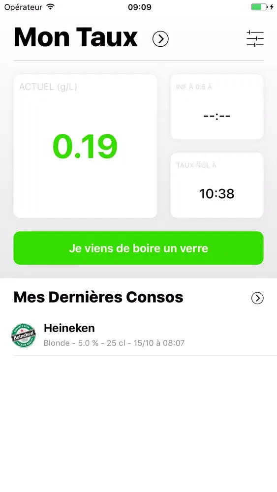 Screenshot di Taux Alcool - Calcul du taux d'alcoolémie