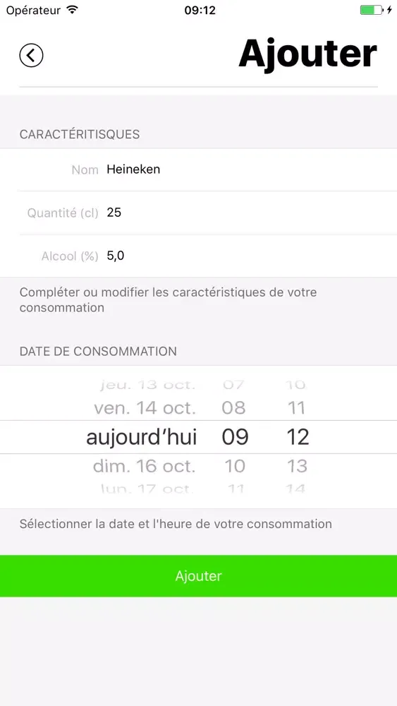 Screenshot di Taux Alcool - Calcul du taux d'alcoolémie
