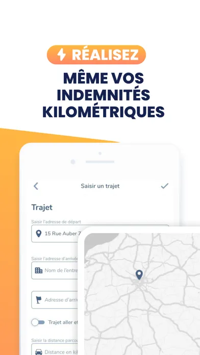 Tangkapan skrin Tiime, entreprendre simplement