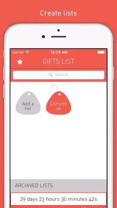 Gifts List Ekran Görüntüleri