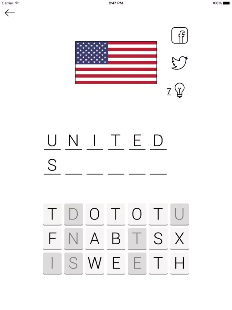 Country Quizz iPad 应用截图