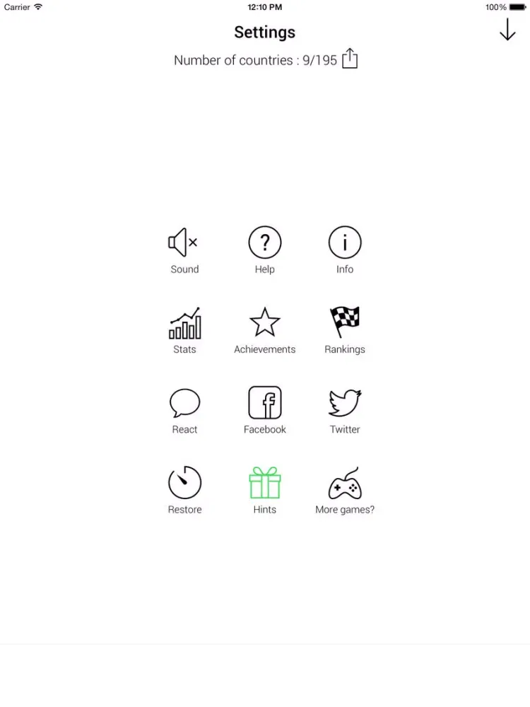 Country Quizz iPad 应用截图