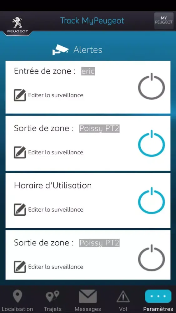 Track myPeugeot Screenshots