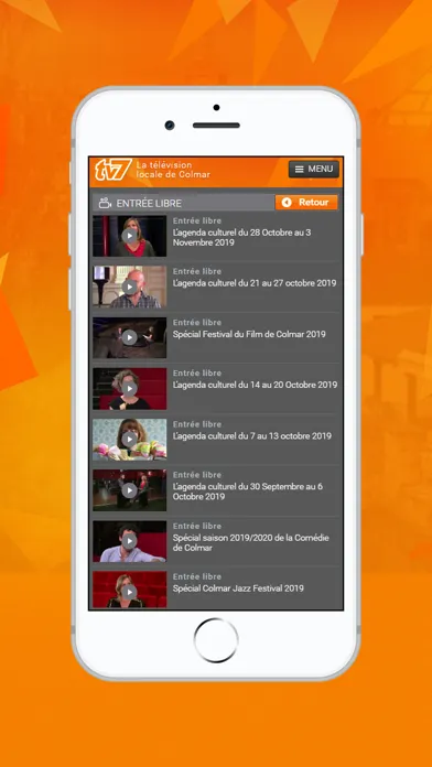 Captures d'écran de TV7 Télévision de Colmar