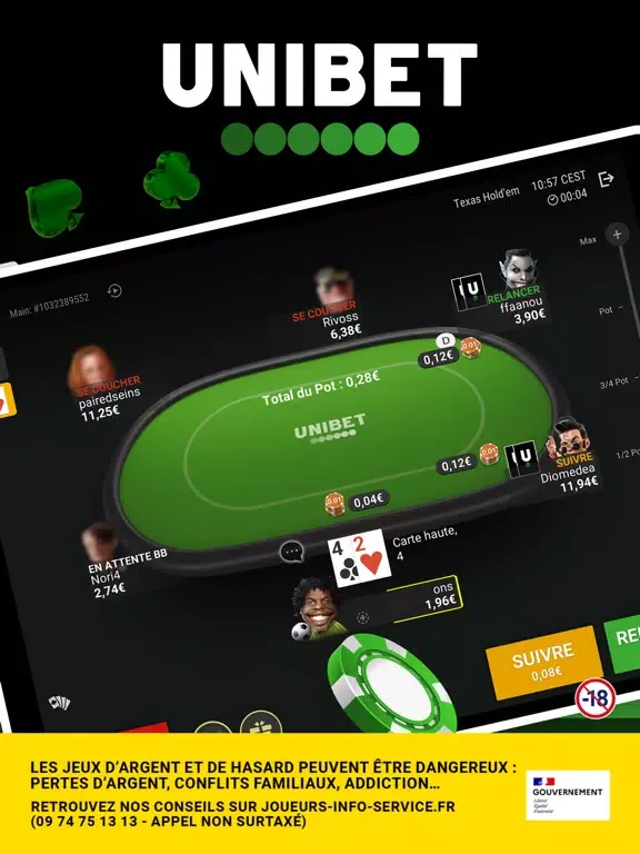 Captures d'écran de Unibet Poker France iPad 
