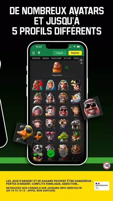 Captures d'écran de Unibet Poker France