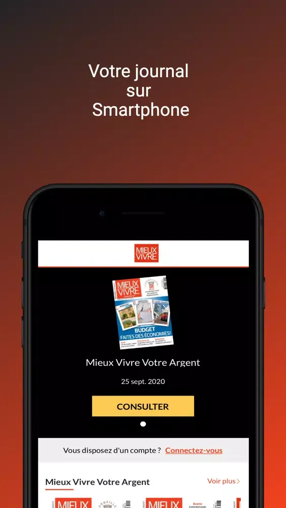 Capturas de tela do Mieux Vivre Votre Argent Kiosk