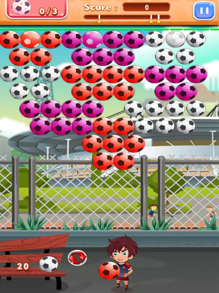 Tangkapan layar Soccer Bubble Shooter iPad 