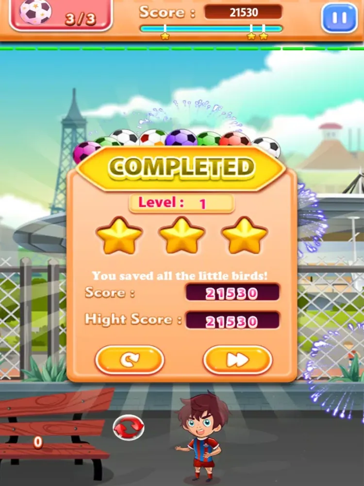 Tangkapan layar Soccer Bubble Shooter iPad 