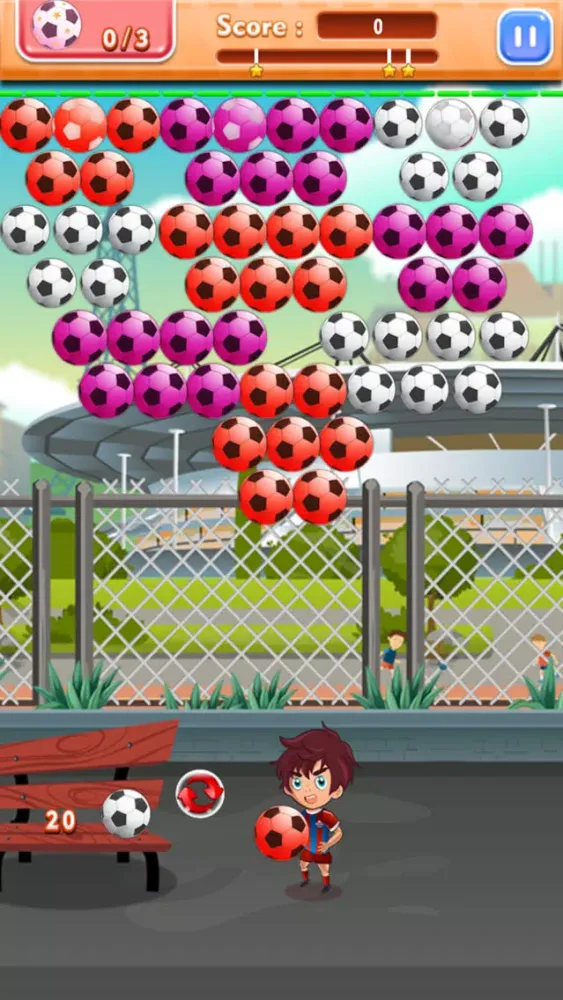 Tangkapan layar Soccer Bubble Shooter