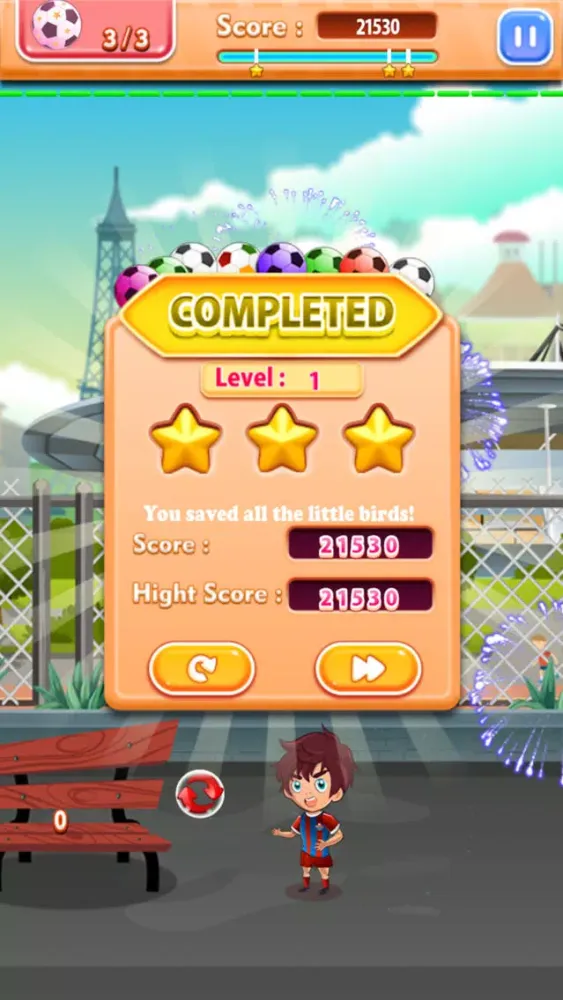 Tangkapan layar Soccer Bubble Shooter