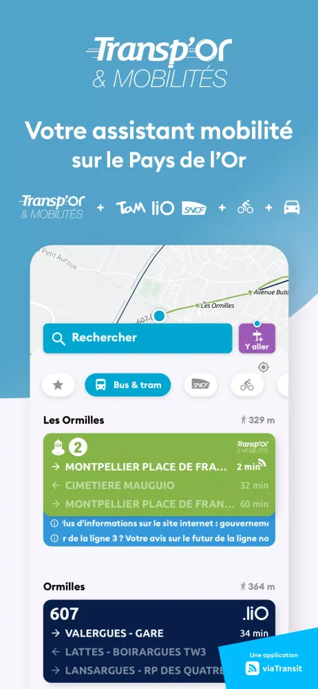 Screenshot di Transp'Or & Mobilités