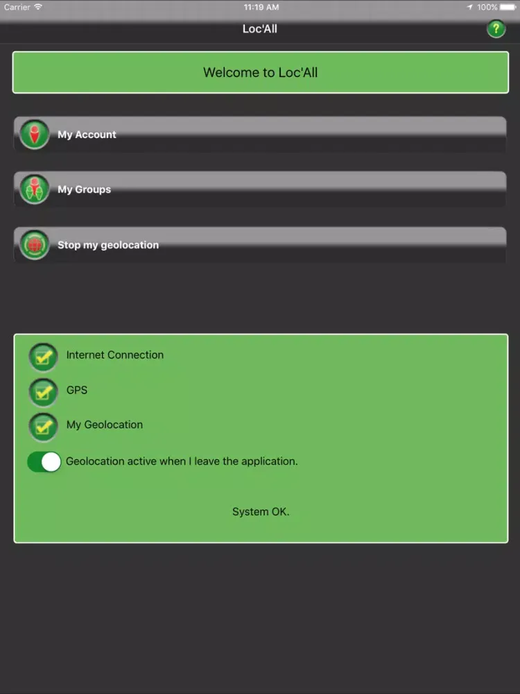 LocAll iPad  سکرین شاٹس