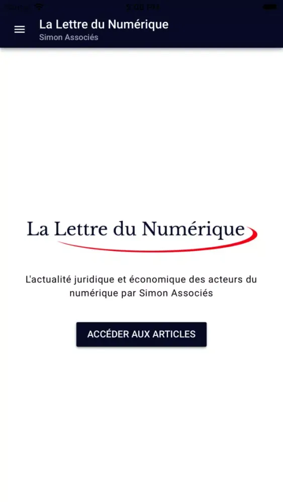 Capturas de tela do La Lettre du Numérique