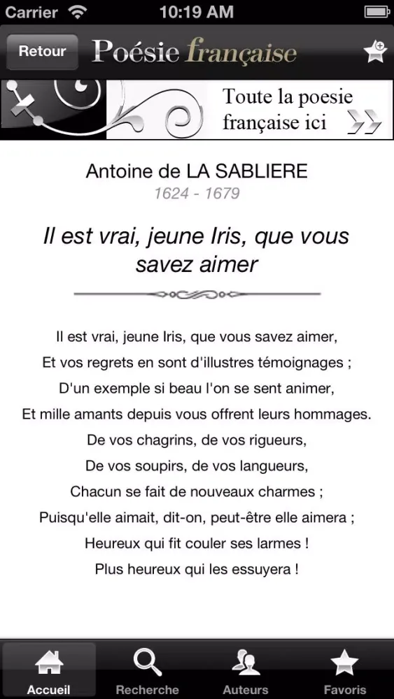 Capturas de pantalla de Poesie Fr
