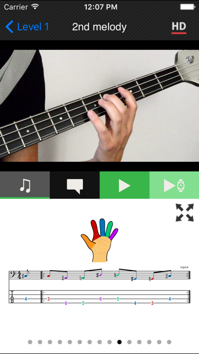 Zrzuty ekranu Beginner Bass method HD LITE
