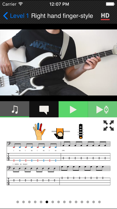 Zrzuty ekranu Beginner Bass method HD LITE