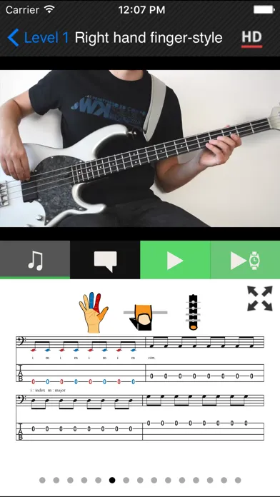Captures d'écran de Beginner Bass method HD LITE
