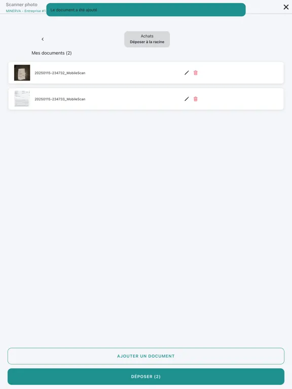 Zrzuty ekranu MINERVA iPad 