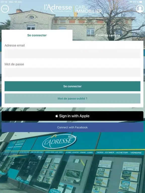 L'Adresse Carli Immobilier iPad  স্ক্রিনশট