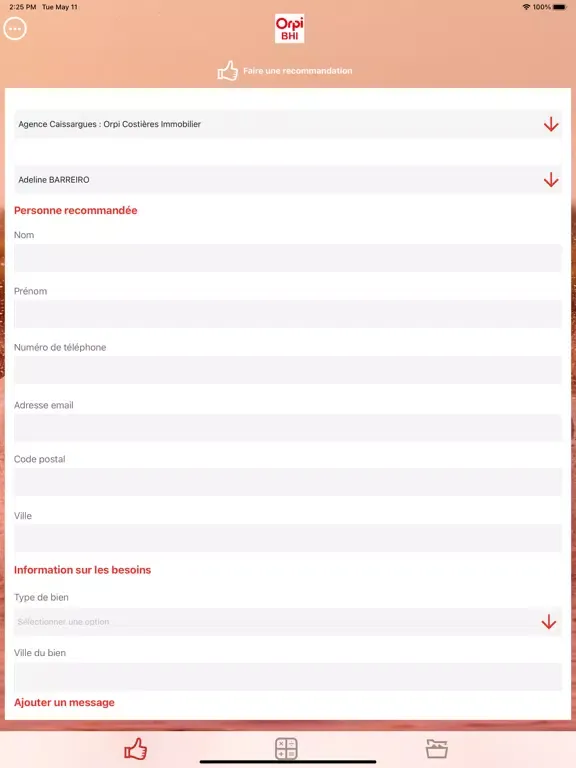 Скриншоты Orpi Groupe BHI iPad 