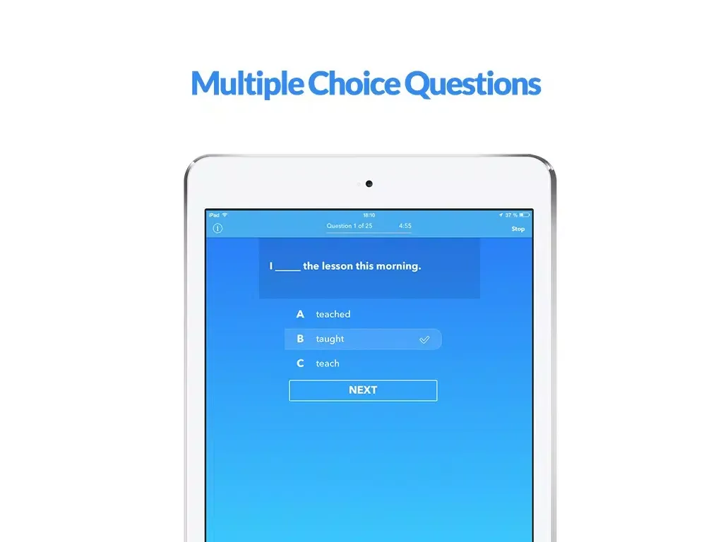 English Tenses and Verbs Quiz - Where is Brian? iPad 应用截图