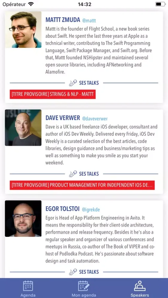 ภาพหน้าจอของ FrenchKit Conference