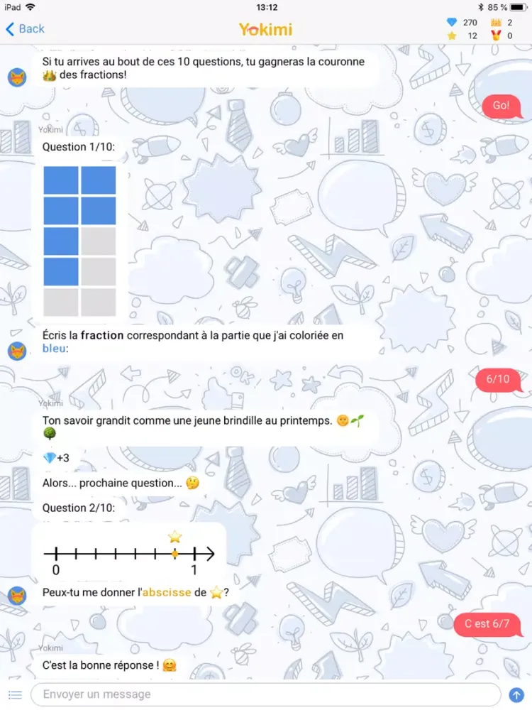 Zrzuty ekranu Yokimi — Maths de CE2 à 3ème iPad 