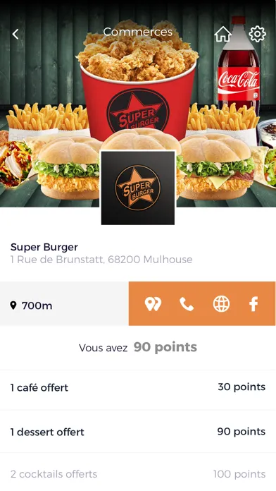 Ảnh chụp màn hình của Super Burger