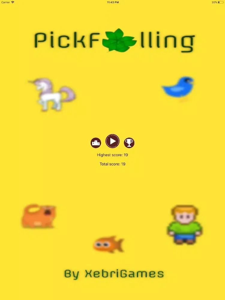 PickFalling iPad  Screenshots