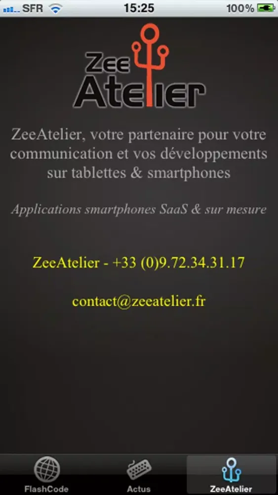 Captures d'écran de ZeeAtelier Lecteur de QRcode