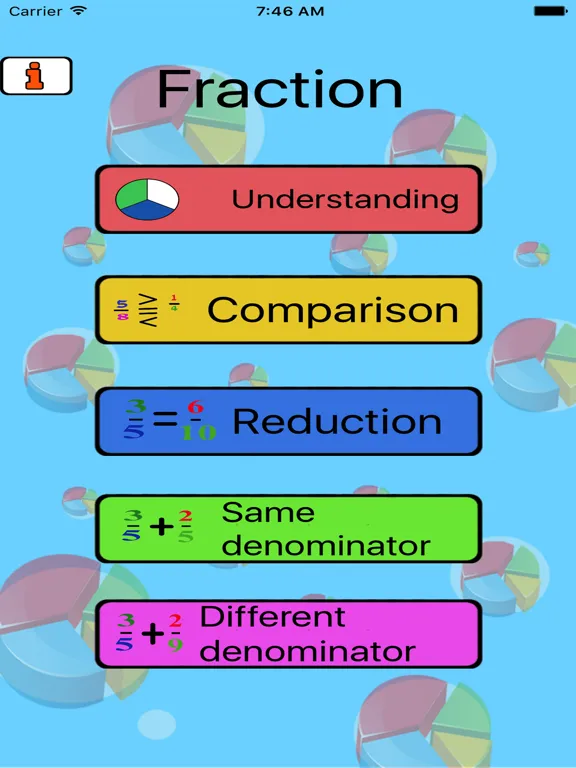 fraction lite iPad  سکرین شاٹس