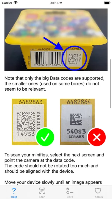 Minifig Scan Screenshots