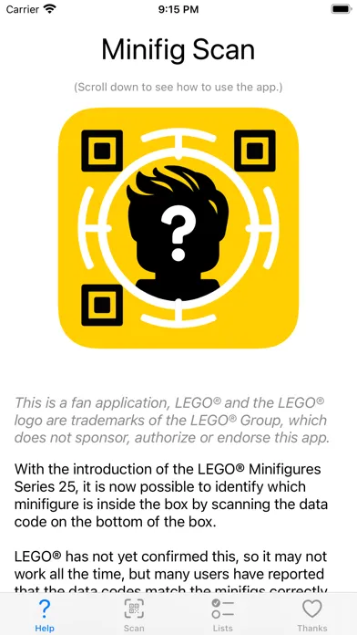 Minifig Scan Screenshots