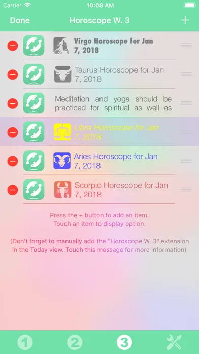 Tangkapan layar Horoscope Widget