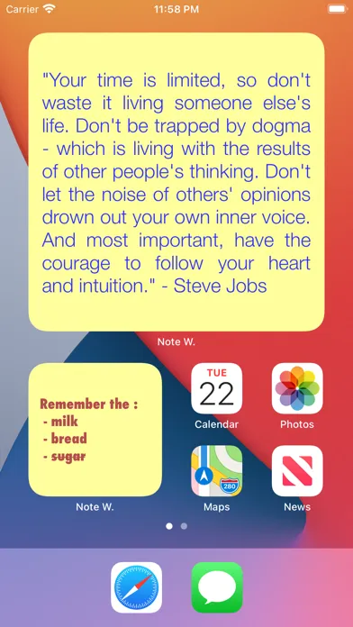 Zrzuty ekranu My Widgets