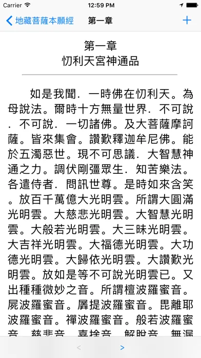 Zrzuty ekranu 地藏經