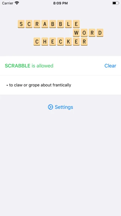Word Checker for SCRABBLE Ekran Görüntüleri