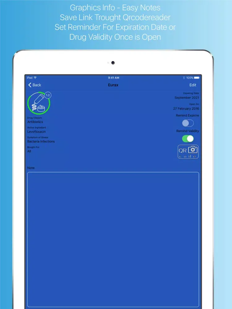 iDrug Cabinet iPad 应用截图