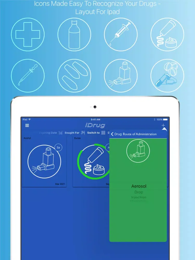 iDrug Cabinet iPad 应用截图
