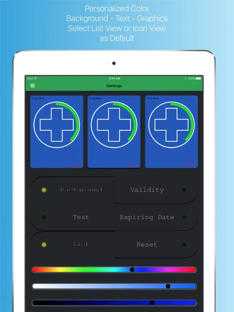iDrug Cabinet iPad 应用截图