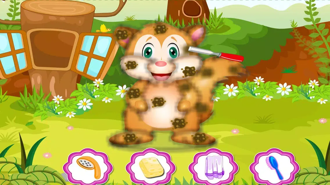 Dressup Pet Games:Squirrel Care Ekran Görüntüleri